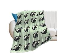 Skunk Throw Blanket Warm Flannel Blankets Christmas Blanket for Couch Sofa Bed Decor