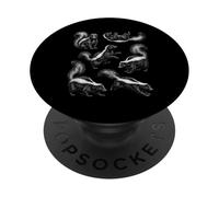 Skunk Vintage Sketch Art Wildlife Animal Retro Nature PopSockets Adhesive PopGrip