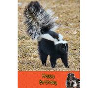 Skunk Wild Animal Birthday Card