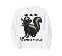 Skunks Are My Spirit Animal Funny Skunk Lover 2025 Sweatshirt