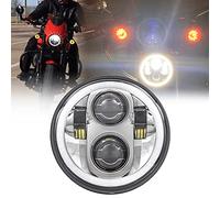 SKUNTUGUANG 5-3/4 5.75 Inch Round 45w Halo LED Headlight Angel Eyes lamp for Motorcycle