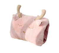 SKUZA Hot Water Bottle, Cute Hot Water Bottle with Soft Plush Cover Rechargeable Hand Warmer Pocket Electric Hot Water Bag Gift for Girls (Color : Pink) (Color : Pink)