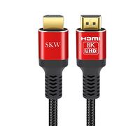 SKW 8K@60 Long HDMI Cable 16.4FT/5M, 48Gbps 2.1 High Speed Gaming HDMI Cord 4K120 144Hz RTX 3090 eARC HDCP 2.2&2.3 Compatible for PS5, SoundBar, AVR, UHD TV