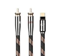 SKW USB C to 2 RCA Audio Cable Audiophile Type C to 2RCA Male Jack Plug Y Adapter Cord Compatible with iPad Pro, MacBook, Samsung, Pixel 7 Pro 9.8ft/3M
