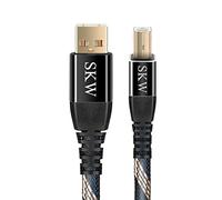 SKW USB Printer Cable, USB A to USB B 2.0 Cable for Computer, Sound Card, Decoder, Amplifier, Digital Player etc.(1M)