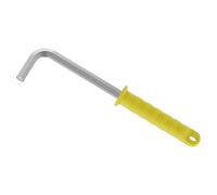Skweawert 12mm Hex Key Allen Wrench, Internal Hexagonal Wrench, L Shaped Long Arm CR-V Repairing Tool with Yellow Plastic Handle