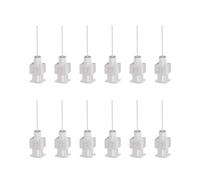Skweawert 12Pcs Dispensing Needles 27Gauge Stainless Steel 1/2" Metal Glue Needle Tube Blunt Tips Luer Lock for Glue Bottles, Thick Glue, Ink, Lab (0.21mm Hole)