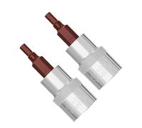 Skweawert 2 pcs 1/4" Drive x HW3 38mm Length Hex Allen Bit Socket, S2 Steel Bits CR-V Sockets Square Drive Auto Repair Use with Ratchet Wrench, Slide Bar, Extension Rod