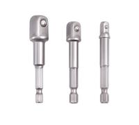 Skweawert Socket to Drill Adapter 1/2,3/8,1/4 inch*65 mm 3-Piece Impact Grade Driver Bit Set Ratchet Wrench Nut Hex Drive Adapter Extension for Cordless Drill & Screwdriver, 3 Pcs (60mm) 4