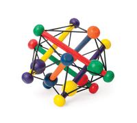 Skwish Classic 6\" by Manhattan Toy - Wooden Rattle & Teether