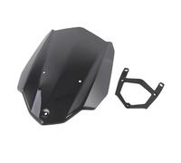 SKWXCCCVM Moto Sport Touring Racing Windshield Windscreen Wind Deflector With Bracket Compatible With Yamaha MT 03 2016-2019(Smoke)