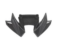 SKWXCCCVM Motorcycle Front Wing Spoiler Downforce Winglets Aerodynamic Fairing Compatible With Honda CB500 Hornet 2024 2025 Naked Bike Accessories(Carbon Fiber Pattern)