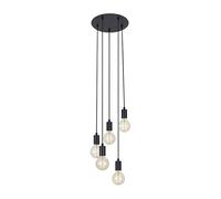 Sky 5 Light Cascade Ceiling Pendant - Black