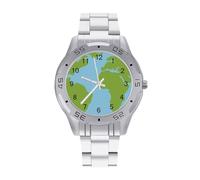 Sky Above Me Earth Below Me Men's Watches Stainless Steel Watch Strap Analog Quartz Watch Business Wristwatches