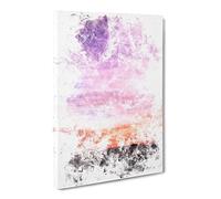 Sky Above The Mountain Watercolour Canvas Print | Gallery Wrapped 30mm Frame Wall Art | 24x16 inches | Ready to Hang | Modern Landscape Picture | Living Room Bedroom Lounge Office