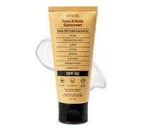Sky and Sol Natural Mineral Sunscreen, SPF 50, 3 Ounces: Natural Grains and Zinc Oxide, Safe for Reefs, Waterproof, Unscented, Grease-free Formula for Face and Body