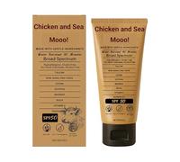 Sky and Sol Natural Mineral Sunscreen, SPF 50, 3 Ounces: Natural Grains and Zinc Oxide, Safe for Reefs, Waterproof, Unscented, Grease-free Formula for Face and Body