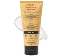Sky and Sol Natural Mineral Sunscreen SPF 30 3OZ: Natural Grains and Zinc Oxide Safe for Reefs Waterproof Unscented Grease Free Formula for Face and Body