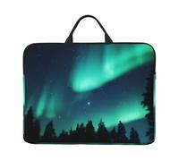 Sky Aurora Patterned Laptop Sleeve Bag, 17 Inch Shockproof Laptop Sleeve, Slim Laptop Bag