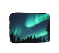 Sky Aurora Patterned Laptop Sleeve Bag, 17 Inch Shockproof Laptop Sleeve, Slim Laptop Bag,...