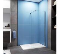Sky Bathroom 1200x1900mm Walk in Wet Room Shower Screen Easy Clean Glass 8mm Panel