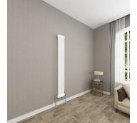Sky bathroom 1500x200mm Vertical White Cast Iron 2 Column radiator Traditional Upright Central Heating radiator
