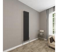 Sky bathroom 1800x380mm Vertical Black Cast Iron 2 Column Radiator Traditional Upright Central Heating Radiator