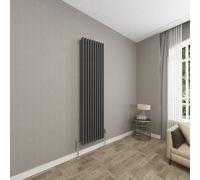 Sky bathroom 1800x470mm Vertical Anthracite Cast Iron 3 Column Radiator Traditional Upright Central Heating Radiator