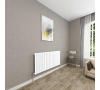 Sky bathroom | 600x1156mm Horizontal Designer Radiators White Flat Panel Single Panel Central Heating Radiator