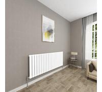 Sky bathroom | 600x1428mm Horizontal Designer Radiators White Flat Panel Single Panel Central Heating Radiator