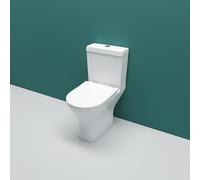 Sky Bathroom Modern Close Coupled Toilet Slim Soft Close Seat Pan Cistern wC