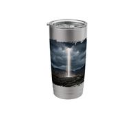 Sky Beam Light Phenomenon Landscape Mystery Graphic Stainless Steel Insulated Tumbler