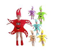 (Sky Blue, 150 cm) Children School Home Party Starfish Cosplay Costume For Boys Girls Baby Wear Sea Animal Star Stage Show Clothes Dancing Suit