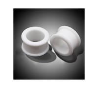 (Sky blue) 3-38mm Big Size Hollow Silicone Flexible Double Flared Flesh Ear Tunnel Plugs Phimosis Stretcher Rings Gauge Expander Stretchers