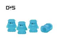 (sky blue, 4pcs) 4Pcs Penguin Shape Luminous Valve Hats Car Fluorescent Tire Valves Hats Glow In The Dark Car Motorcycle Bike Wheel Plugs Tyre Hub Cover Decor