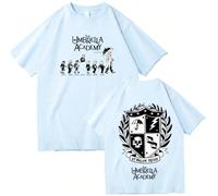 (sky blue, 4XL) The Umbrella Academy Short Sleeve T-shirt Man Women Harajuku O-neck Summer Casual Shirt
