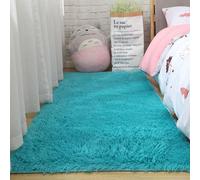 (sky blue, 50x80cm Doormat) Pink Carpet For Girls Shaggy Children's Floor Soft Mat Living Room Decoration Teen Doormat Nordic Red Fluffy Large Size Rugs