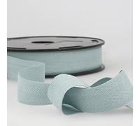 Sky Blue 5m 100% Cotton Twill Tape - Soft Flexible Tape for Binding, Edging, Bunting, Aprons & Crafts - 25mm Wide - Packaged Length, No Joins - Giddy Square