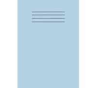 Sky Blue A4 School Exercise Book Lined Paper Workbook Supplies 101 Pages with Margin Line: For Students, Kids, College, Office, Classroom Use and Home Use Learning Resources