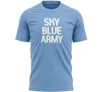Sky Blue Army T Shirt Men Coventry Supporter Chant City Tee for Football Fan, 3XL, Sky Blue
