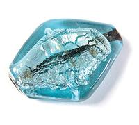 Sky Blue Clear Diamond Glass Beads, 3.4 x 2.5 x 0.8 cm, 500g 46u, Approx.