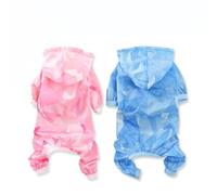 Sky Blue Hooded PET Sun Protection Clothing for Small Pets | Nylon Fabric, Ultra-thin Lightweight Comfort, Summer Outdoor Walks, Suitable for Cat and Puppy Use
