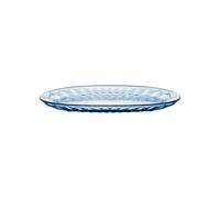 Sky blue LARGE OVAL SERVING DISH "VANITY"