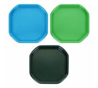 [SKY BLUE, LIME GREEN & DARK GREEN] - SMALL Tuff Tray 70cm x 70cm Kids Fun Play Mixing Board Sand Water Pit Tray for Cement Mortar Sand Plastering Messy Activities Multipurpose Tray.