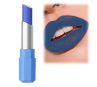 Sky Blue Matte Lipstick,Matte Creamy Lipstick for Women,Highly Pigmented Lip Crayon,Long Lasting Face Paint Stick,Transfer-Resistant Lip/stick,Hydrating Ma/tte Lip Gloss,L/ip Stick Stain 15