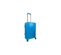 Hampton & Stewart PP Luggage Hard Shell Cabin Suitcase 8 Wheel Travel-Trolley Lightweight Case (Sky Blue, Medium 24")