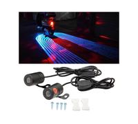 (Sky blue) Motorcycle Car Projector Angel Wing LED Lamps Modified Moto Tail Lights Carpet Underglow Welcome Brake Taillights Bulbs