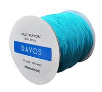 Sky Blue Nylon Braided Cord Thread 1.5mm x 175 Yards for Jewelry Making String Beading Shamballa Necklaces Bracelets Lift Shade Cord Window Blind Arts Crafts DIY Extra Strong