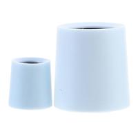 (Sky-blue, One size) 2pcs Doll House Garbage Bin Mini Waste Containers Micro Landscape Garbage Cans