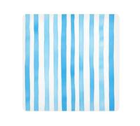 Sky Blue Pure White stripe pattern Magic Sticker Makeup Holders Cloth Toiletry Organizer Travel Wrap Camera Lens Cloth Wrapper Makeup For Women Size 21.7x21.7in